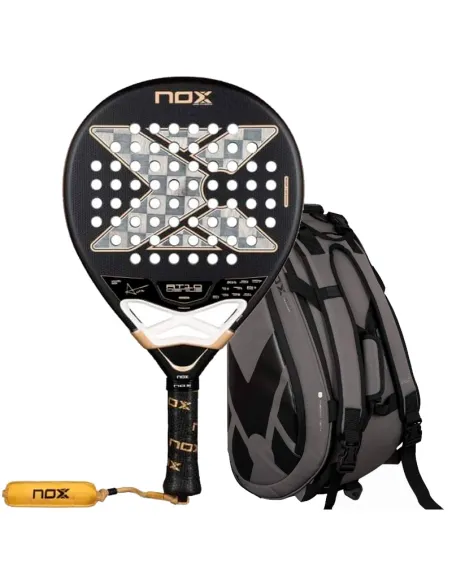 Nox AT10 Genius Padel-Set aus 18-karätigem Aluminium + Nox AT10 Pad...