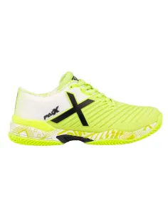 Sapatos de padel Munich Padx 62, amarelo fluorescente e branco. | S...