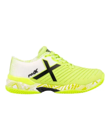 Sapatos de padel Munich Padx 62, amarelo fluorescente e branco. | S...