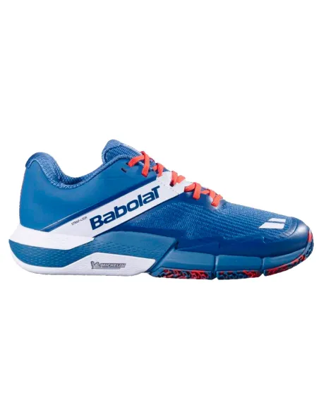 Chaussures de padel Babolat Movea 2 - Bleu pétrole/Rouge | Chaussur...