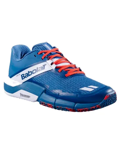 Sapatos de padel Babolat Movea 2 - Azul petróleo/Vermelho | Começar
