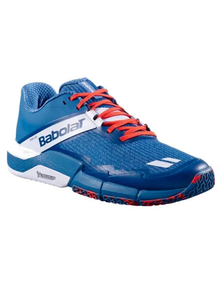 Chaussures de padel Babolat Movea 2 - Bleu pétrole/Rouge | Chaussur...