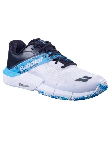 Babolat Movea 2 Padel Shoes White Blue Cyan | Babolat padel shoes B...