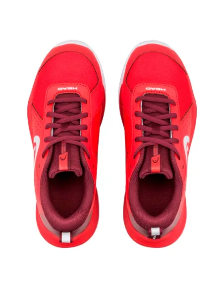 Head Sprint Court 4.0 Red Junior Padel Shoes | Head padel shoes Hea...