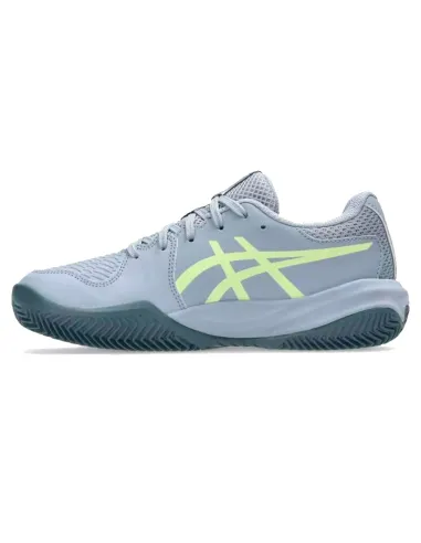 Asics Gel Resolution X Clay GS Junior Padel Shoes Grey Blue Pistach...