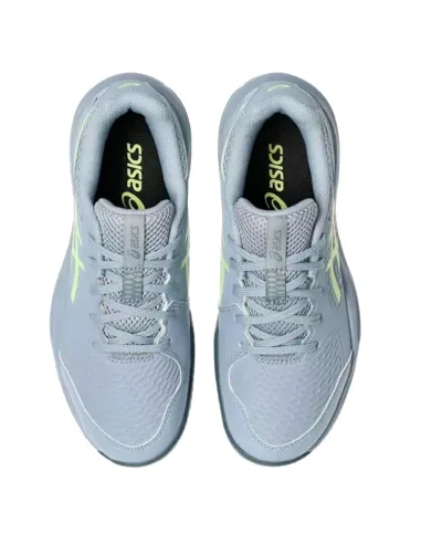 Asics Gel Resolution X Clay GS Junior Padelschuhe Grau Blau Pistazi...