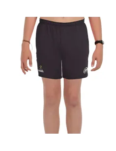 Calções Bullpadel Premier Padel Preux Pretos Junior | Roupas de pad...