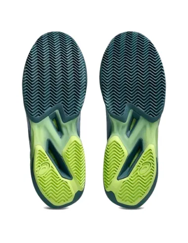 Asics Solution Speed FF 4 Clay Padelschuhe Grau Grün | Asics Padels...