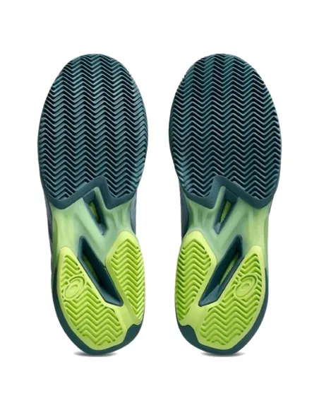 Zapatillas de Padel Asics Solution Speed FF 4 Clay Gris Verde | sca...