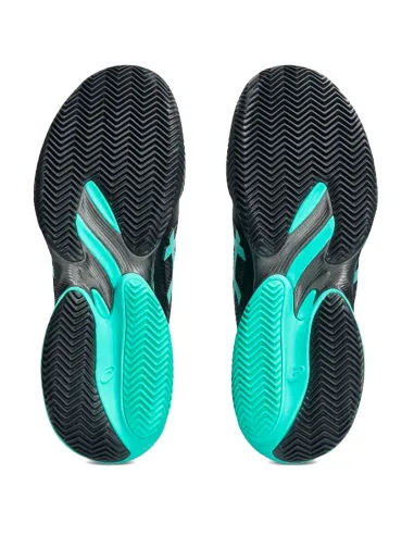 Zapatillas Asics Court FF 3 Clay Negro Turquesa | Tênis de padel Asics