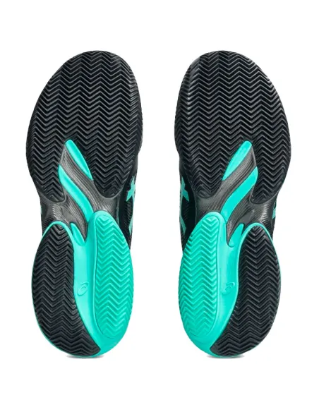 Chaussures Asics Court FF 3 Clay Noir Turquoise | Chaussures de pad...