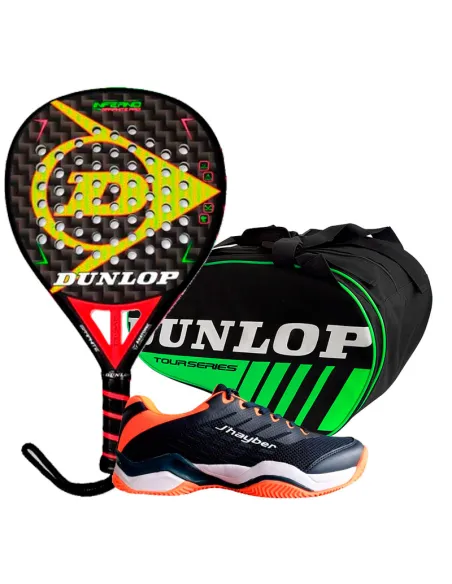 Kit Padel Dunlop Inferno + Bolsa e Sapatos de Padel | Pacotes Padel