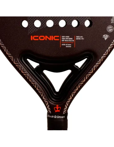Pala de pádel Black Crown Iconic 2026 | Padel rackets Padel rackets