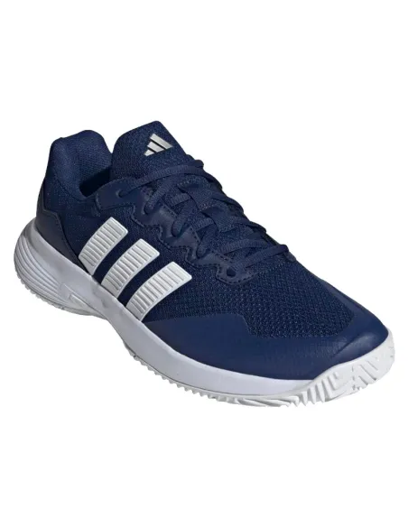 Sneakers Adidas GameCourt 2 blu scuro e bianche | scarpe da padel A...