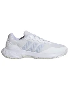 Adidas GameCourt 2 Damen-Sneaker, weiß/hellblau | Adidas Padelschuhe