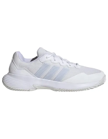 Sneakers Adidas GameCourt 2 da donna, bianche e azzurre | scarpe da...
