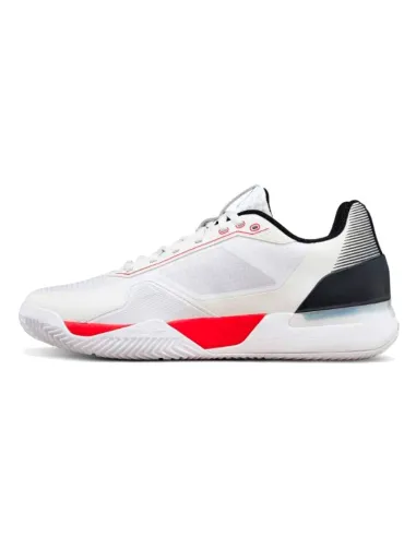 Scarpe da padel Wilson Rush Tour 5 Clay, bianche, nere e rosse | sc...