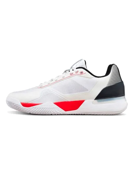 Wilson Rush Tour 5 Clay Padel Shoes White Black Red | Wilson padel ...