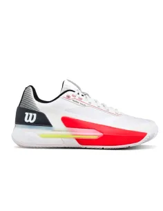 Wilson Rush Tour 5 Clay Padelschuhe Weiß Schwarz Rot | Wilson Padel...