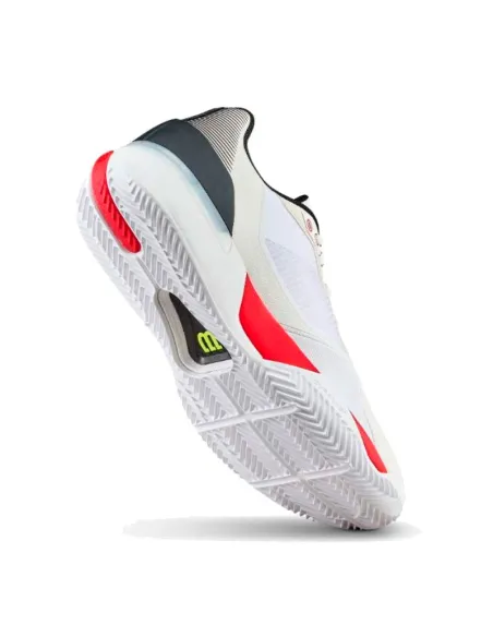 Chaussures de padel Wilson Rush Tour 5 en terre battue, blanches, n...