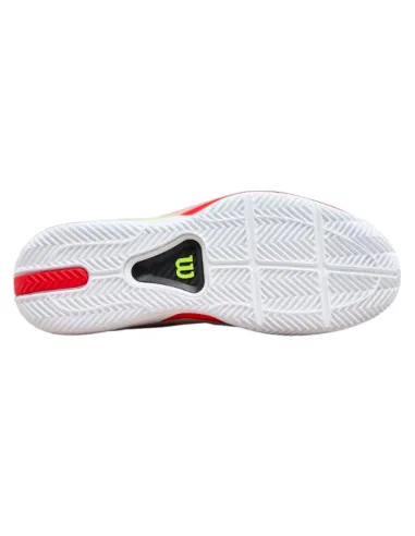 Sapatos de Padel Wilson Rush Tour 5 para Saibro - Branco, Preto e V...