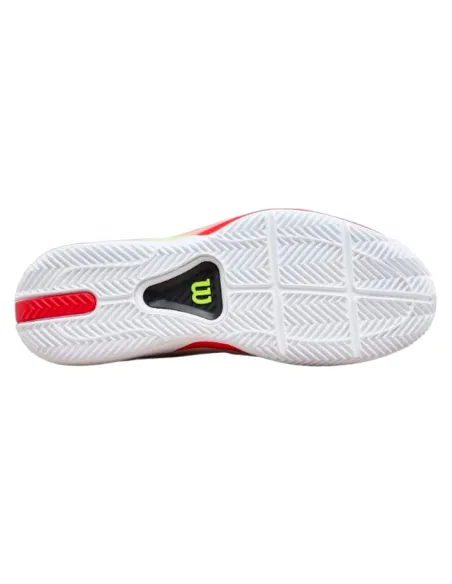 Zapatillas de Padel Wilson Rush Tour 5 Clay Blanco Negro Rojo