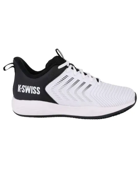 K-Swiss Ultrashot Light Clay White Black Shoes | Kswiss padel shoes...