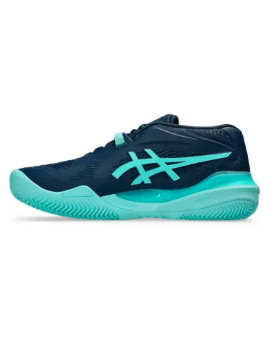 Asics Gel Resolution X Clay Schuhe Dunkelmintblau | Asics Padelschuhe