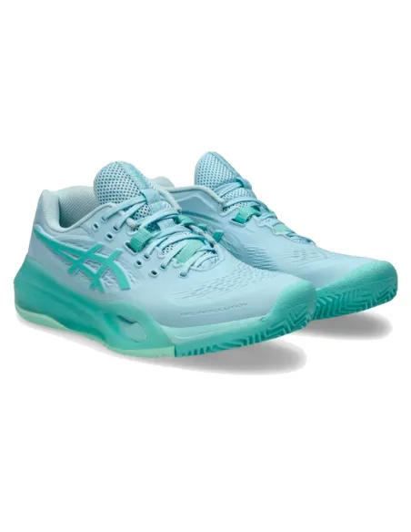 Chaussures Asics Gel Resolution X Clay Bleu Vert pour femmes | Chau...