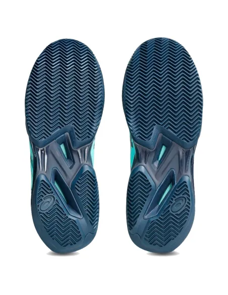 Tênis Asics Solution Speed FF 4 Clay, cor verde menta/azul escuro |...
