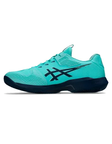 Asics Solution Speed FF 4 Clay Shoes Mint Dark Blue | Asics padel s...
