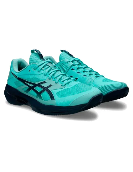 Asics Solution Speed FF 4 Clay Schuhe Mint Dunkelblau | Asics Padel...