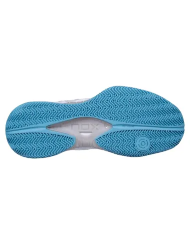 Tênis Nox Nerbo Branco Azul Claro | Sapatos de padel Nox