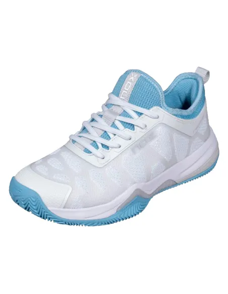 Nox Nerbo White Light Blue Sneakers | Nox padel shoes