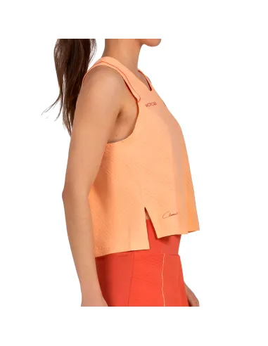 Camiseta Bullpadel Claudia Fernandez 26V Naranja Pastel