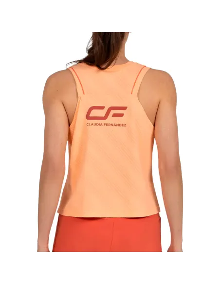 Bullpadel Claudia Fernandez 26V Pastellorange T-Shirt | Padel-Bekle...