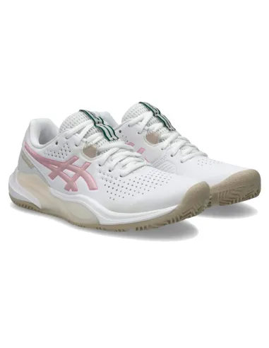 Asics Gel Challenger 15 Padelschuhe Weiß/Kaugummirosa Damen | Asics...