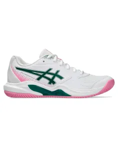 Asics Gel Dedicate 9 Padelschuhe Weiß Grün Damen | Asics Padelschuhe