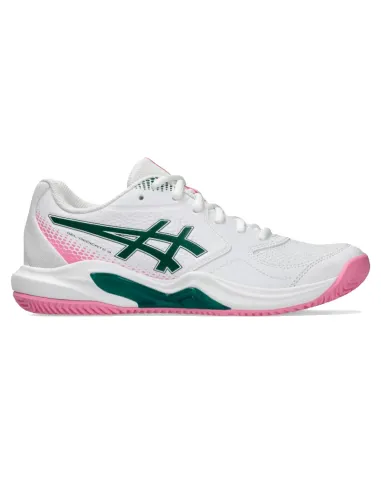 Scarpe da padel Asics Gel Dedicate 9 da donna, bianche e verdi | sc...