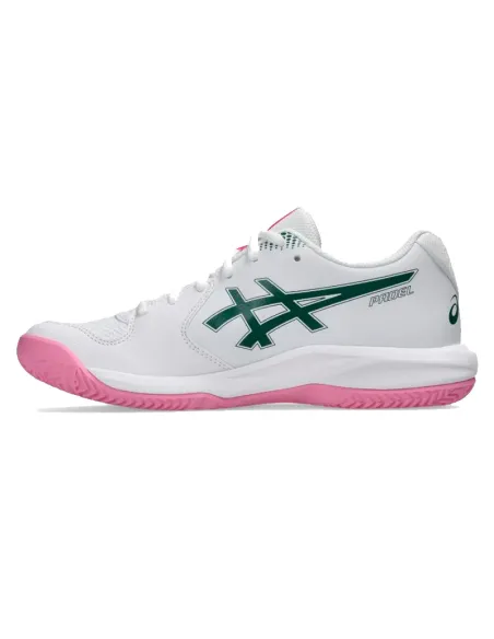 Zapatillas Asics Gel Dedicate 9 Padel Blanco Verde Mujer | Chaussur...