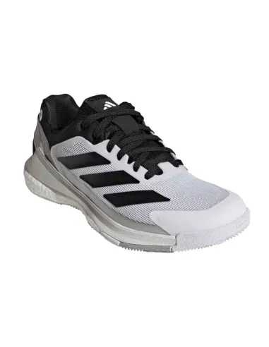 Scarpe da padel Adidas Crazyquick Boost, bianche, nere e argento. |...