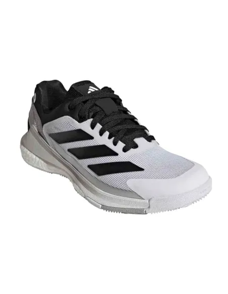 Scarpe da padel Adidas Crazyquick Boost, bianche, nere e argento. |...