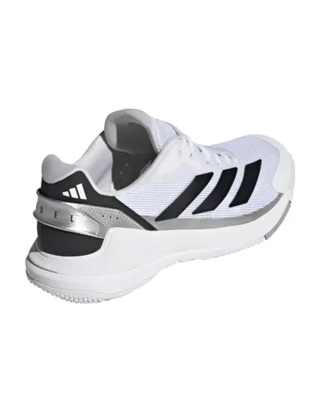 Chaussures de padel Adidas Crazyquick LS blanches et argentées | Ch...