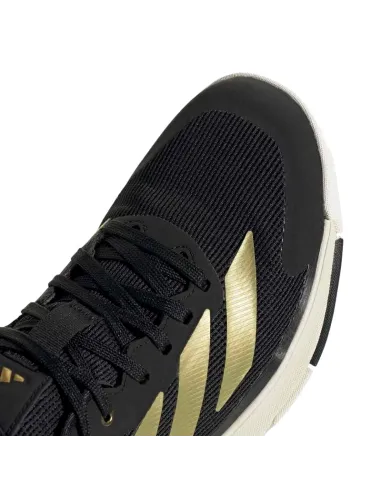 Sapatos de padel Adidas Crazyquick LS preto e dourado | Tênis de pa...