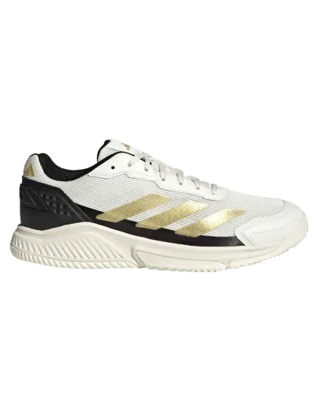 Adidas Courtquick Padelschuhe Weiß Gold Schwarz | Adidas Padelschuhe