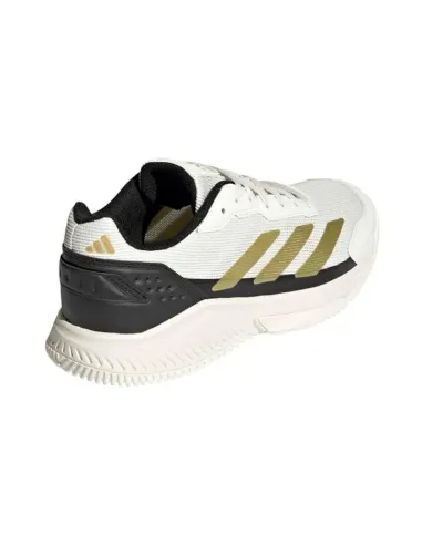 Adidas Courtquick Padelschuhe Weiß Gold Schwarz | Adidas Padelschuhe