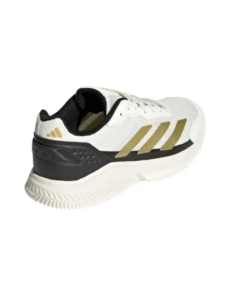 Adidas Courtquick Padelschuhe Weiß Gold Schwarz | Adidas Padelschuhe