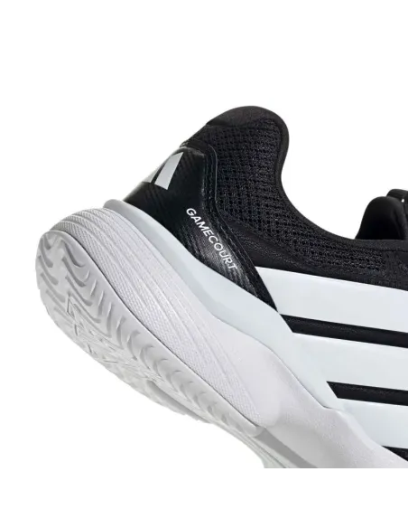 Adidas GameCourt 3 Padel Shoes Black White | Adidas padel shoes Adi...
