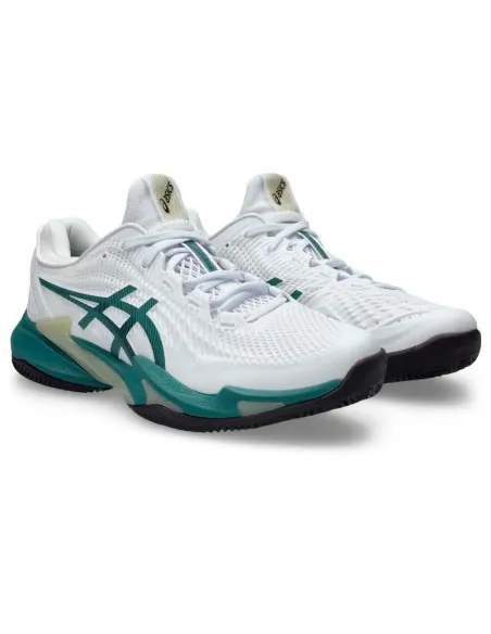 Asics Court FF 3 Clay White Green Schuhe | Asics Padelschuhe