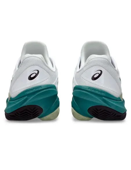 Asics Court FF 3 Clay White Green Shoes | Asics padel shoes